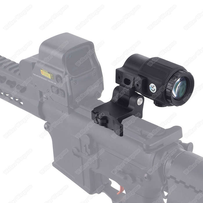 G43 Micro 3X Magnifier with QD Flip To Side Mount-BK 758