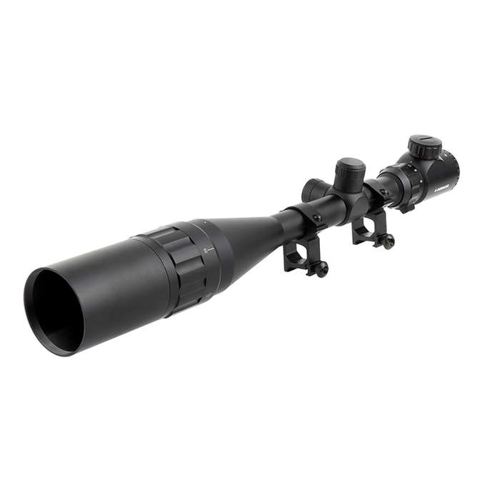 6-24x50 AOEG Red/Green Illuminated Rifle Scope With Mount