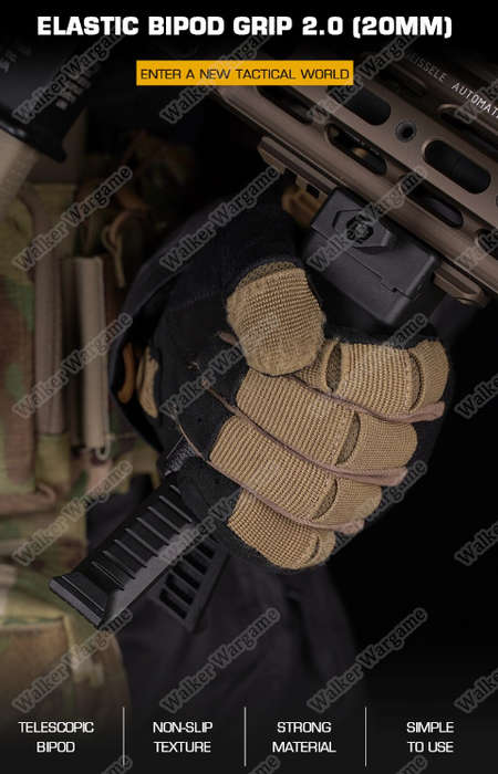 WST Elastic Bipod Foregrip Bipod Gripod - Black