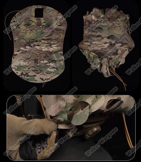 WST Lightweight Laser Cut Helmet Cover - Multicam
