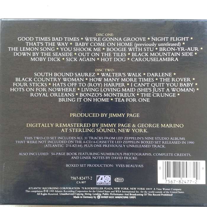 Led Zeppelin - Boxed Set2 [2 CD Box Set] (1993)