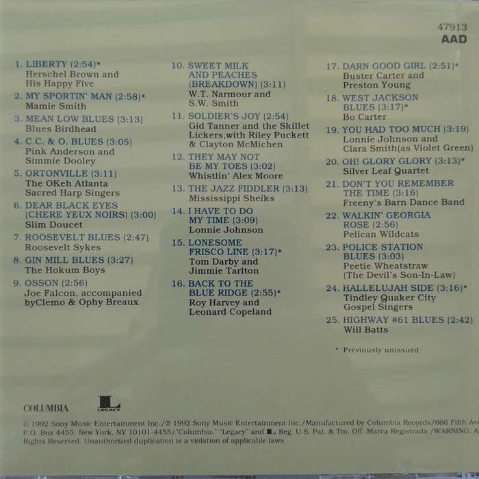 Roots N' Blues: The Retrospective (1925-1950) - Various Artists [4 CD Box Set] (1992)