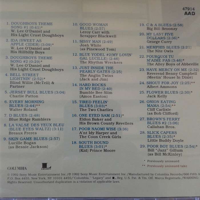 Roots N' Blues: The Retrospective (1925-1950) - Various Artists [4 CD Box Set] (1992)