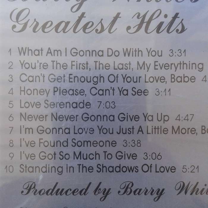 Barry White - Barry White's Greatest Hits (1992)   [R/D]