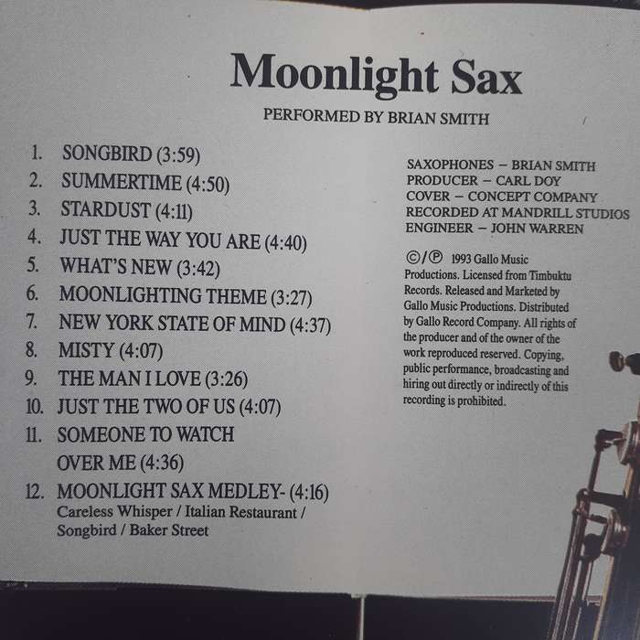 Brian Smith - Moonlight Sax (1990)    [M]