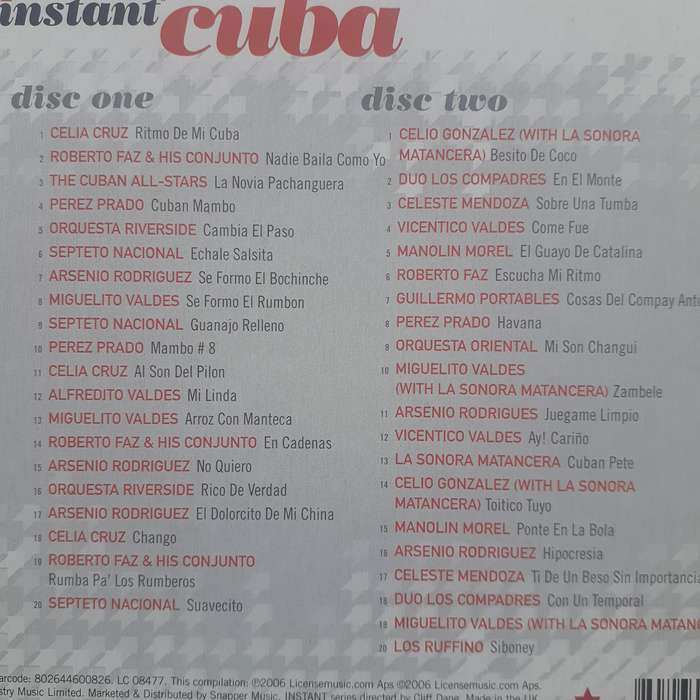 Instant Cuba - Various Artists (2CD Import) (2006)