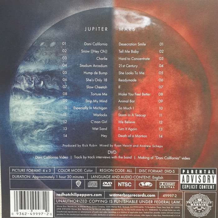 Red Hot Chili Peppers - Stadium Arcadium [Ltd Ed Box Set: 2 CD + DVD] (2006)