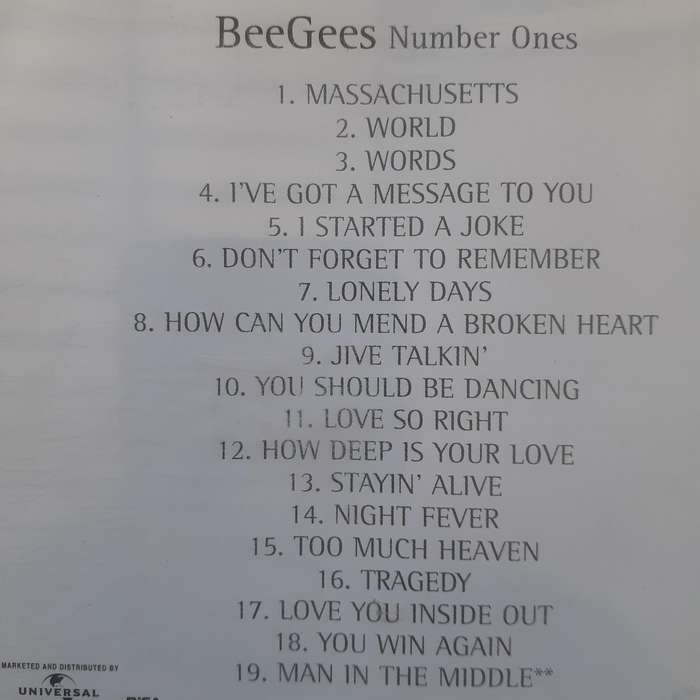 Bee Gees - Number Ones (2004)