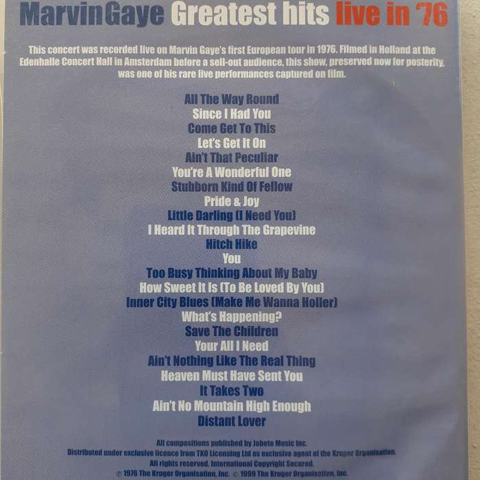 Marvin Gaye - Greatest Hits Live '76 [DVD]