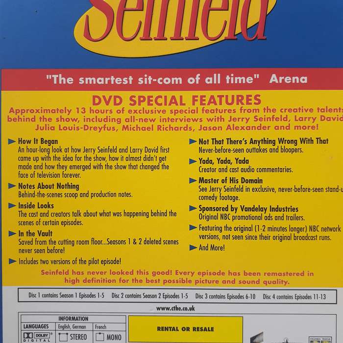 Seinfeld - Seasons 1 & 2 [4 DVD set]