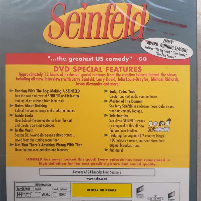 Seinfeld - Season 6 [4 DVD set]    *NEW, sealed