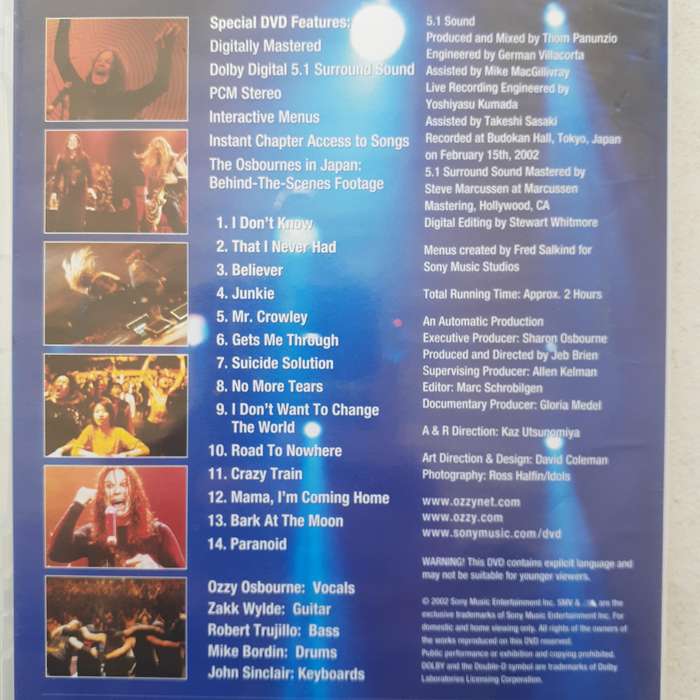 Ozzy Osbourne - Live At Budokan [DVD] (2002)