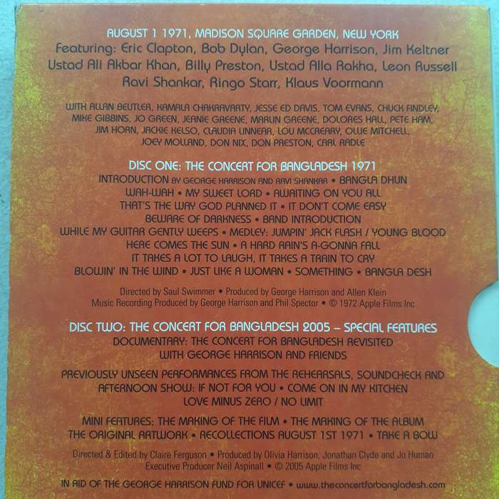The Concert For Bangladesh - Various Artists [2 DVD] (2005)