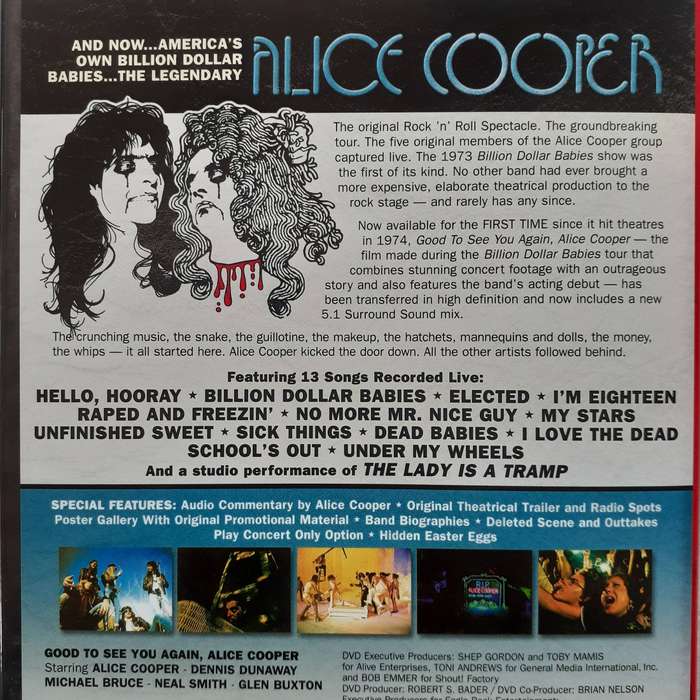 Alice Cooper - Good To See You Again [DVD]