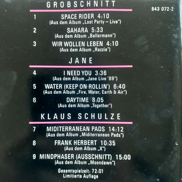 That's Brain (Klaus Schultz / Grobschnitt / Jane) [Import CD] (1990)  *Krautrock/Abstract/Prog