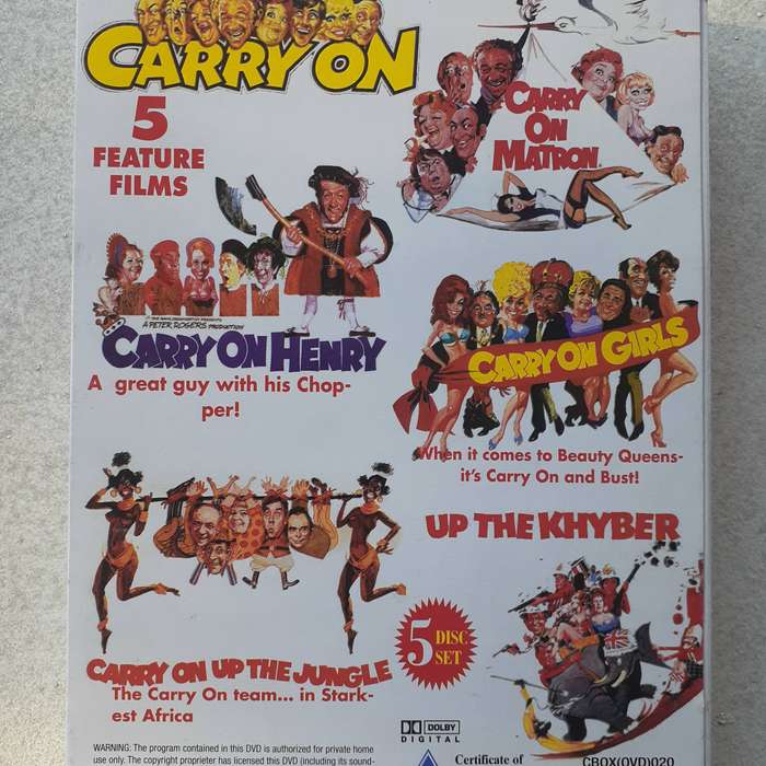 5 More The Classic Carry On Film Collection [5 DVD Box Set]