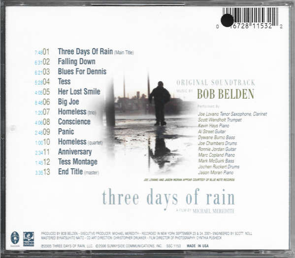 Three Days Of Rain (Original Soundtrack) - Bob Belden [Import CD] (2006)