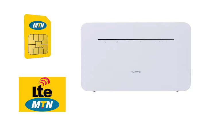 MTN Fixed LTE SIM: Uncapped Data + Refurbished Huawei Router (64 Users) - 3 Months