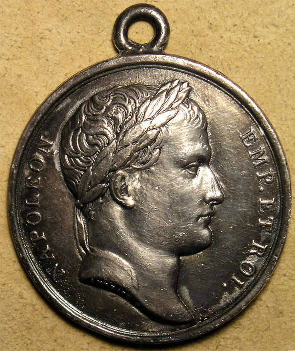 France: 1812 French Army Crosses the River Borysthenes in Russia during the Napoleonic Wars Medal