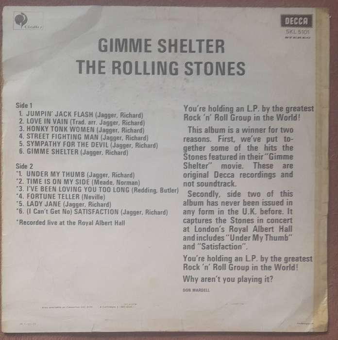 The Rolling Stones Gimme Shelter Vinyl