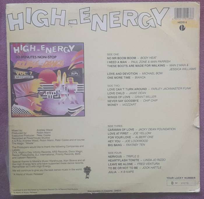 High Energy Vol 8 Double Vinyl