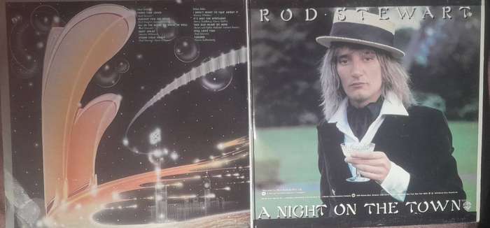 Rod Stewart Atlantic Crossing and A Night On The Town Vinyl