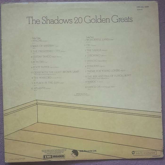 The Shadows 20 Golden Greats Vinyl
