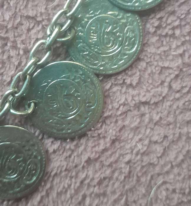 South African 5 Shilling Silver Necklace