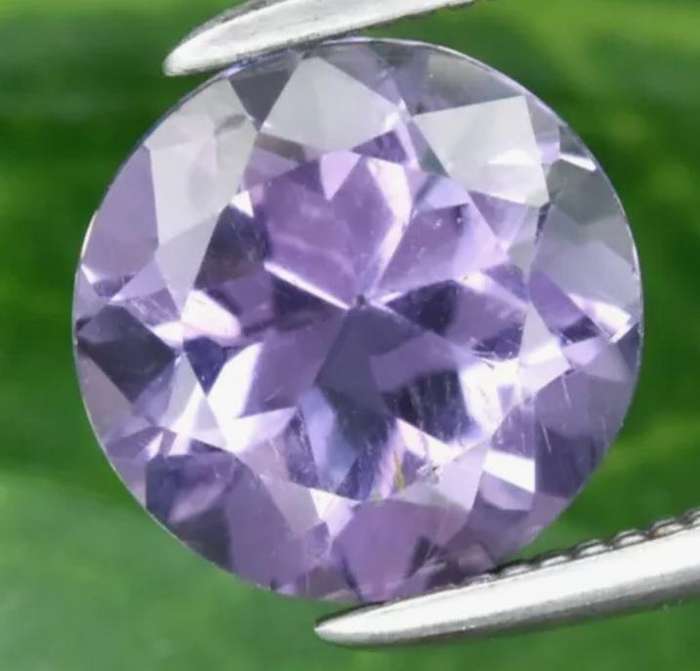1.23ct  Round Cut Natural Purple Amethyst