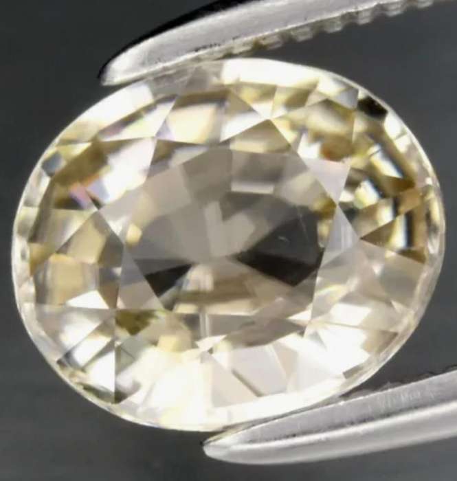1.35ct Oval Cut Natural Zircon