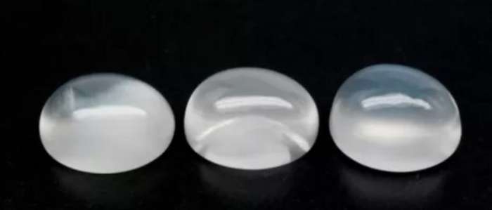 Natural 3 Piece Lot White Cats Eye Moonstone