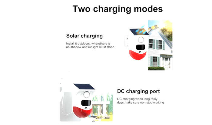 Outdoor PIR Solar Sensor with Remote Control