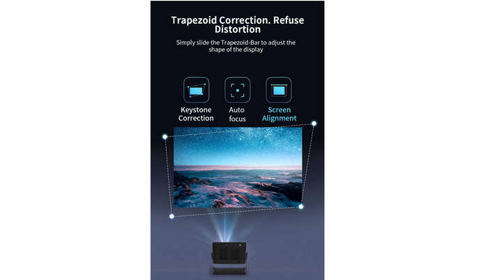 HiMost A40CPRO 4K Support HD Projector with Android TV APP