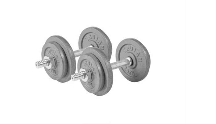 Trojan Dumbbell Set with Plastic Suitcase - 20kg