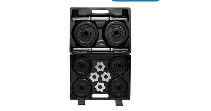 Trojan Dumbbell Set with Plastic Suitcase - 20kg