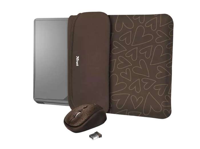 1x Juventus Bag + Trust 15 Blue Sleeve + Trust 15 Brown Sleeve + BONUS Wireless Bluetooth Mouse
