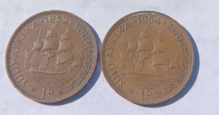 1952 ^ 1954 South Africa Penny