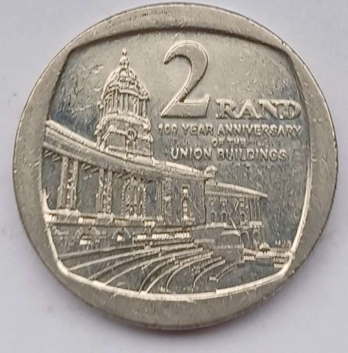 RSA ~ 2014 ~ 2 Rand (100 years anniversary of Union Building)