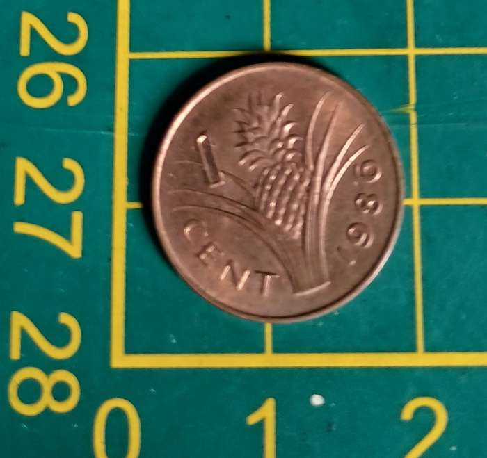 1986 1 Cent ~ Swaziland