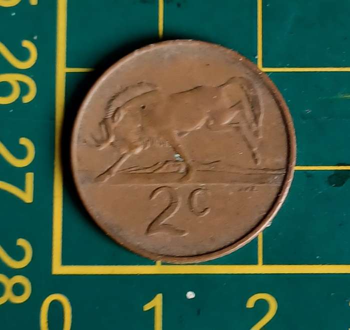 Old RSA 2 Cent Coin 1983
