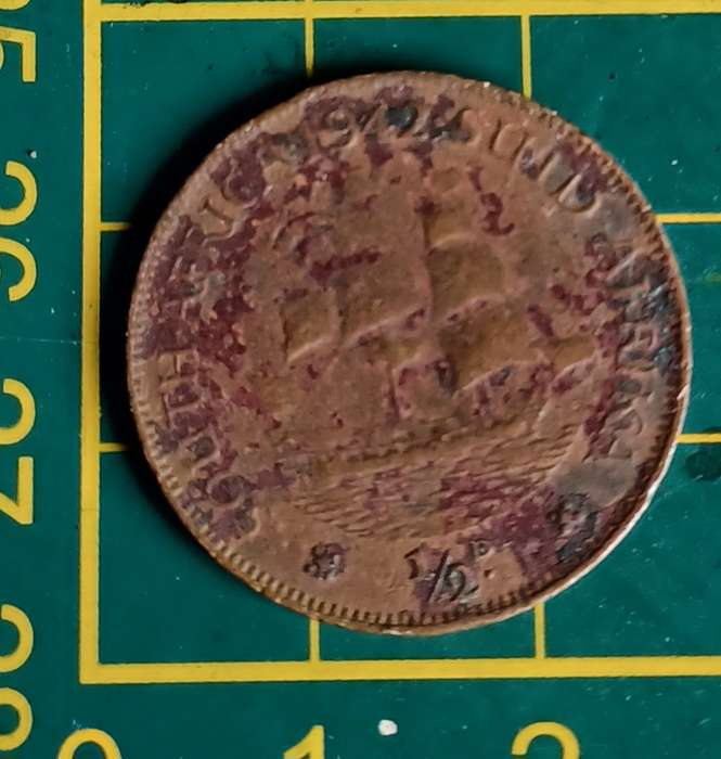 1942 ~ 1/2D ~ 1/2 Penny ~ South Africa