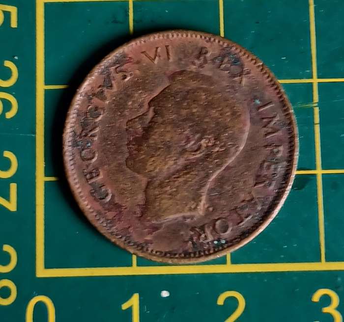 1942 ~ 1/2D ~ 1/2 Penny ~ South Africa