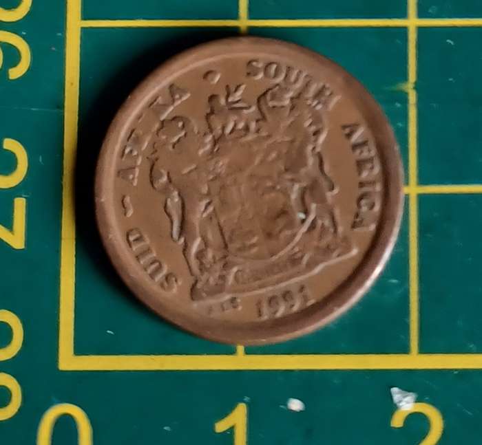 RSA 2 Cent Coin 1991