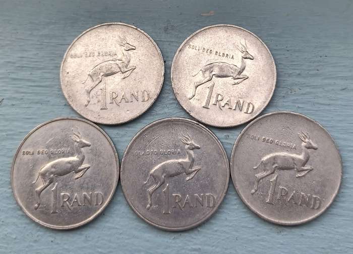 Old RSA one Rand Coins (5)