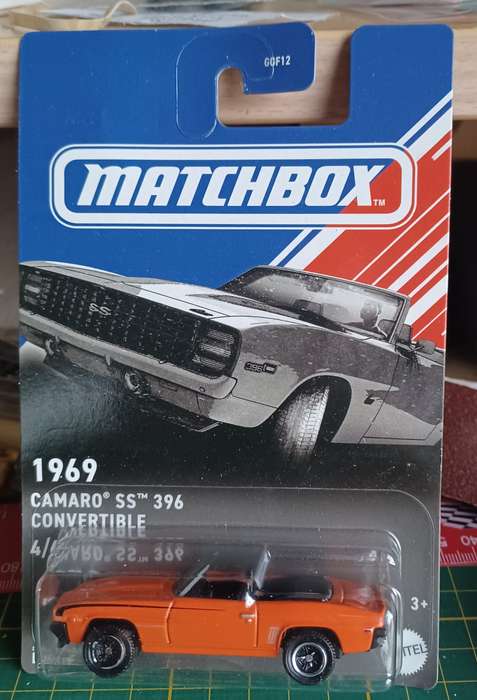 2023 Matchbox ~ Long Card` ~ '1969 Camaro SS 396 Convertible #4/6