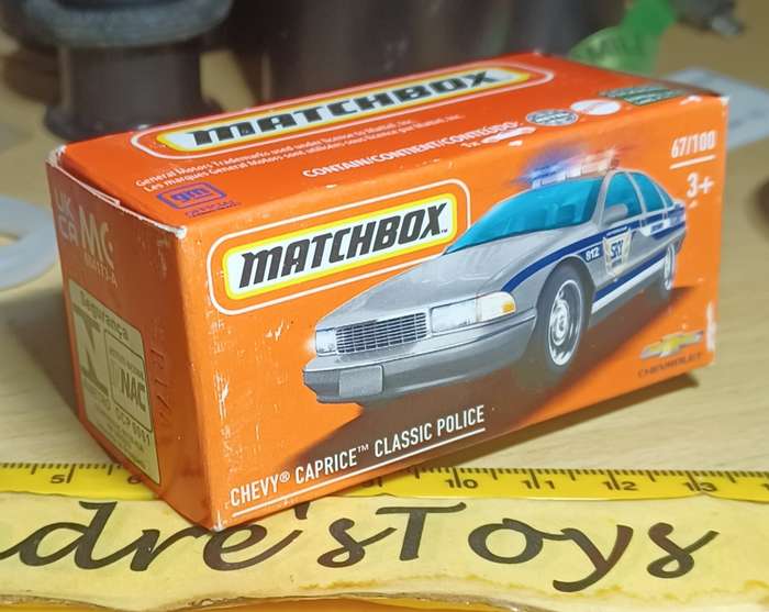 2021 Matchbox Power Grab ~ 67/100  ~ Chevy Caprice Classic Police ~ Mint in Sealed Box