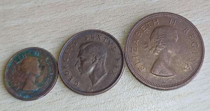 one, half & Quarter  Penny - South Africa