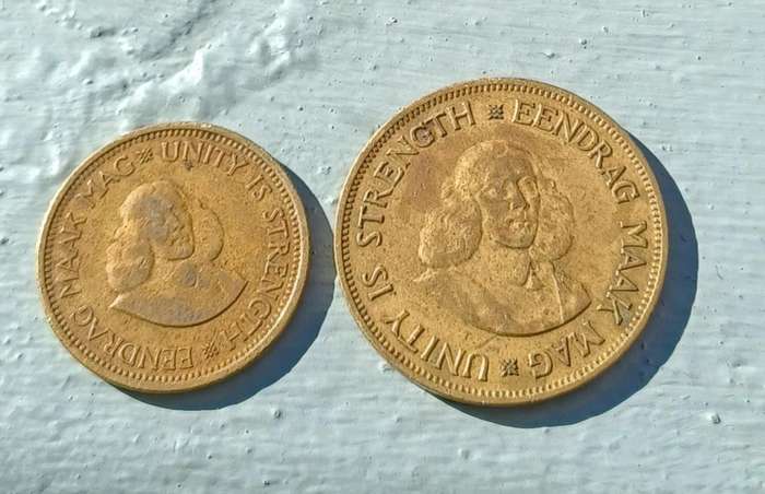 South Africa - 1961 1/2 & 1 Cent