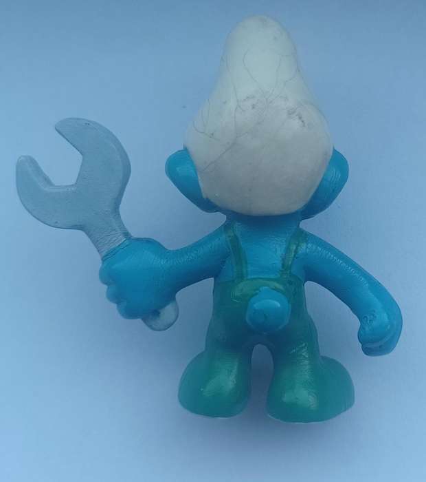 Mechanic Smurf  ~ Peyo Schleich ~ Vintage 80's