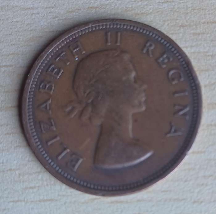 1955~ 1D Penny ~ South Africa